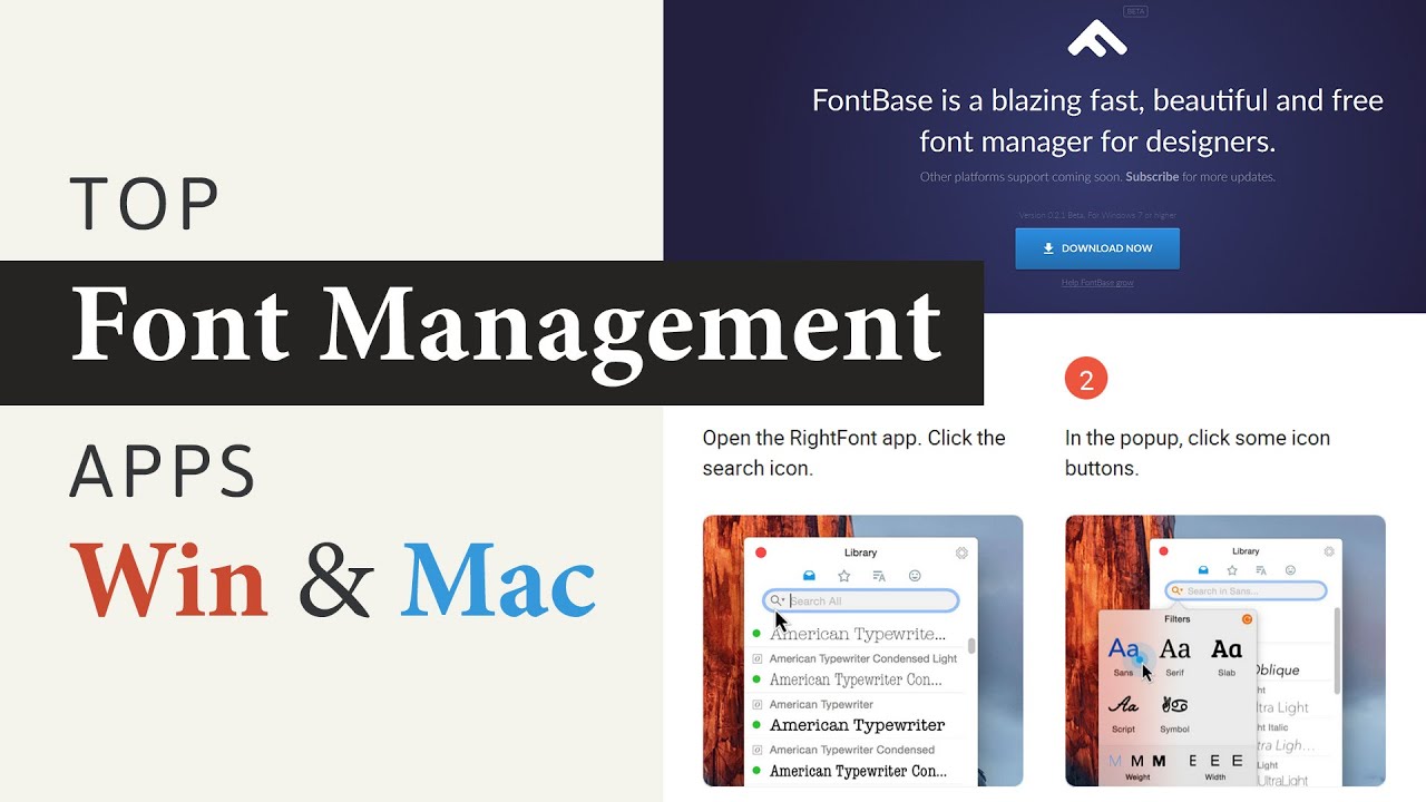 free fonts for mac windows